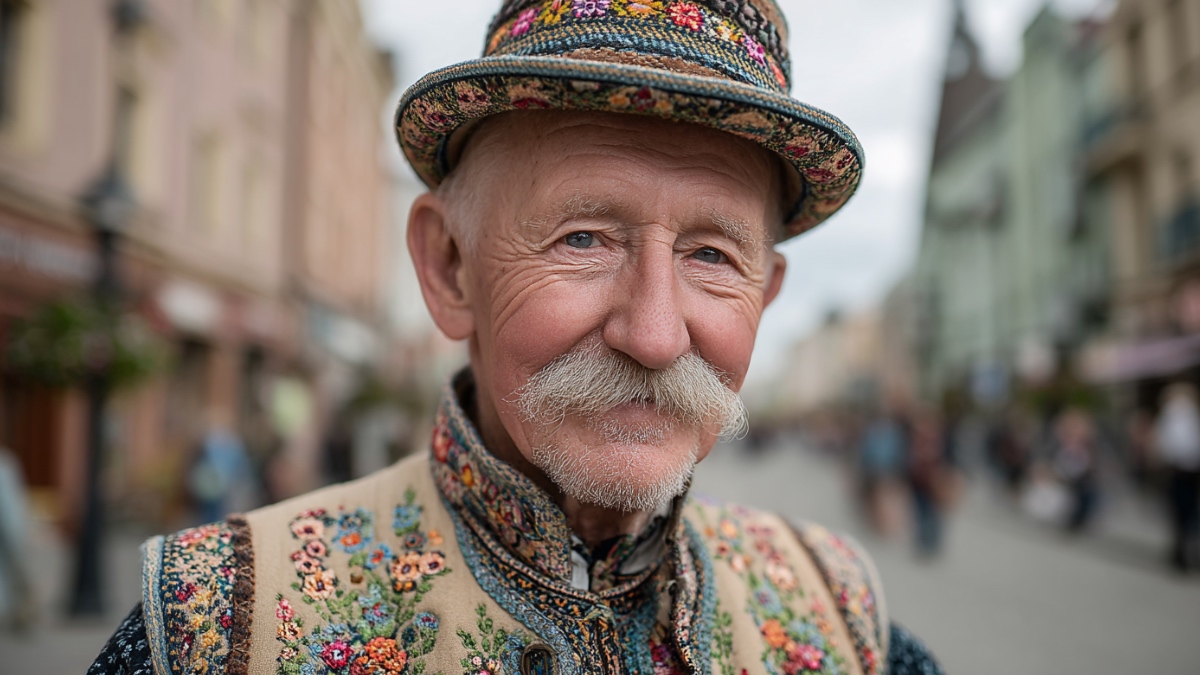 Mann in traditioneller Tracht. (KI-generiert)