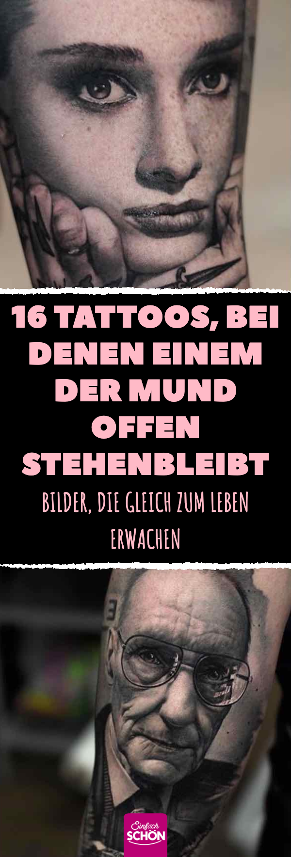 16 sehr realistische Tattoos, die Aufsehen erregen