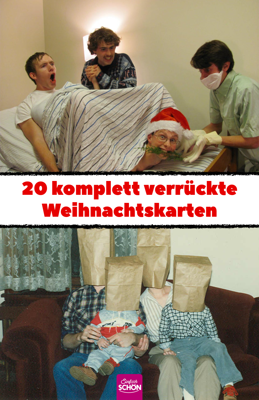 20 Familien hatten keine Lust auf normale Weihnachtskarten