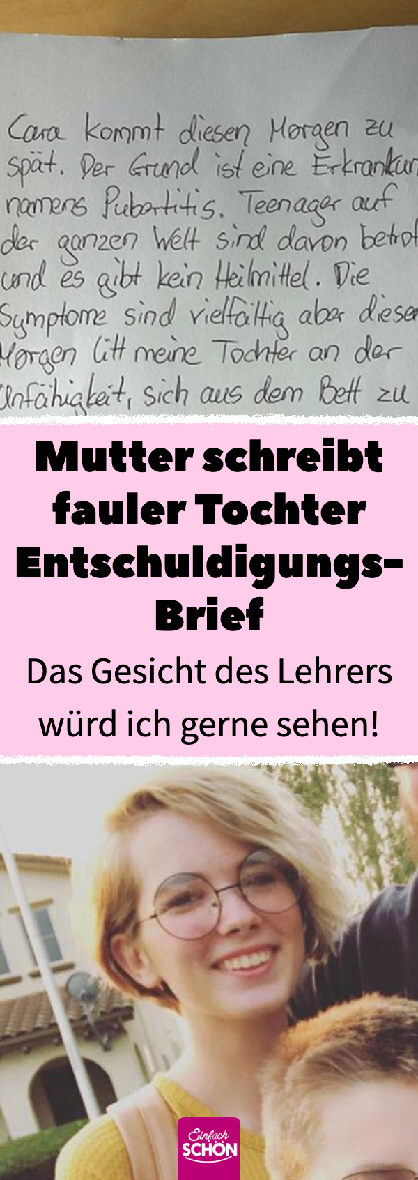 Mutter Nicole Poppic entschuldigt faule Tochter mit Brief