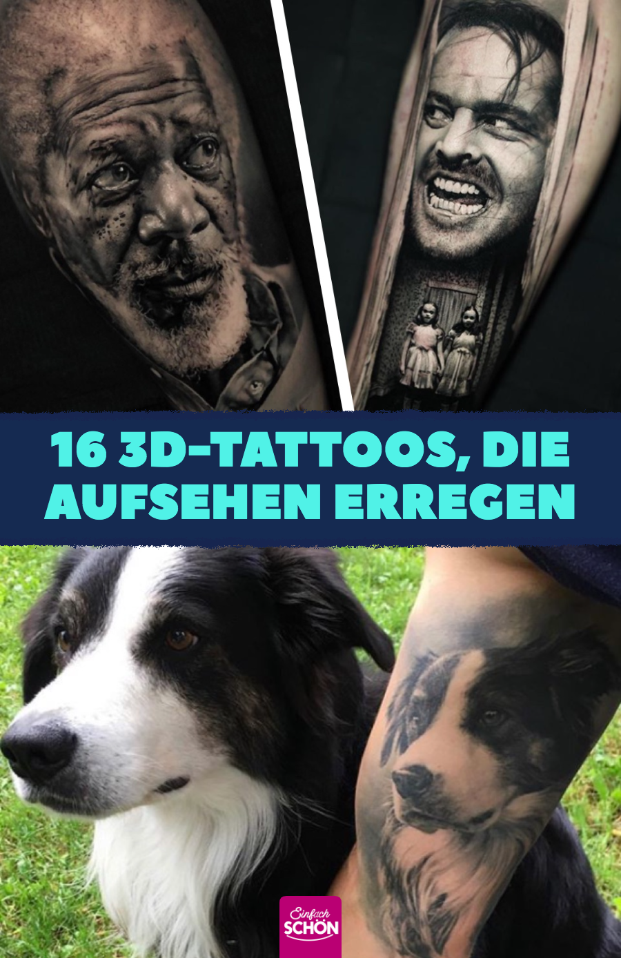 16 sehr realistische Tattoos, die Aufsehen erregen