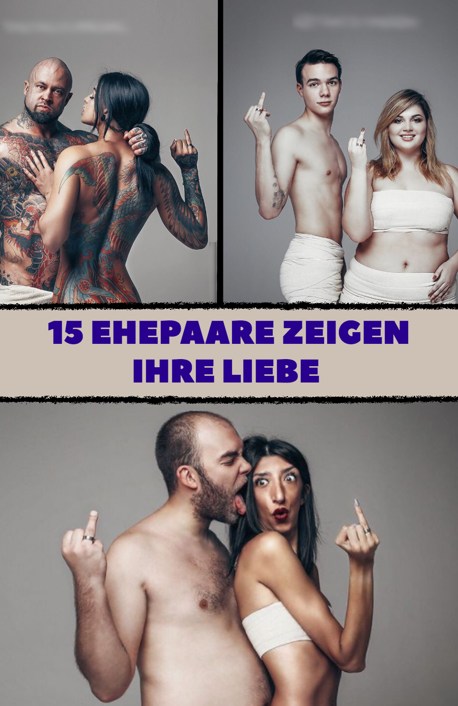 15 unverhüllte Ehepaare zeigen ihre Eheringe