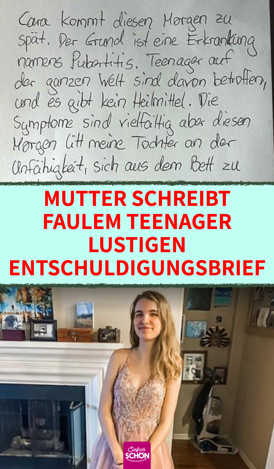 Mutter Nicole Poppic entschuldigt faule Tochter mit Brief