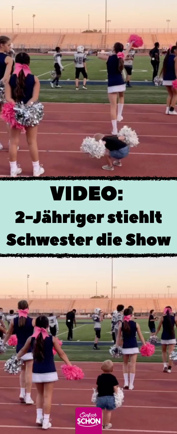 Video: 2-Jähriger stiehlt Schwester die Show