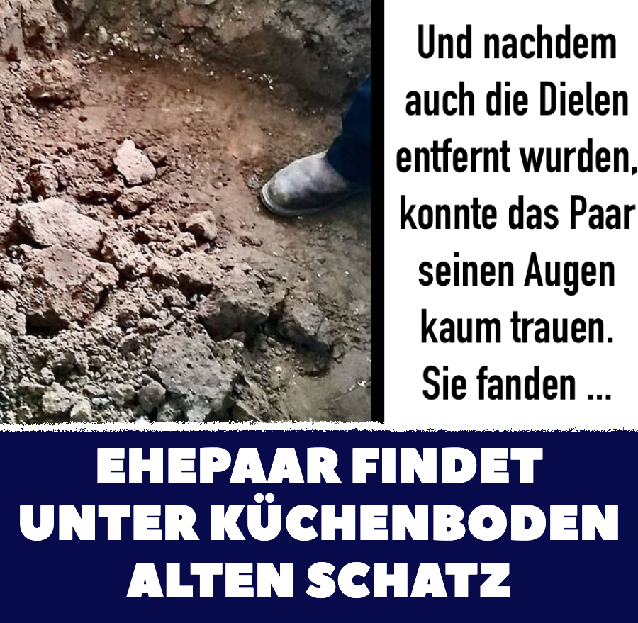 Ehepaar findet unter Küchenboden alten Schatz