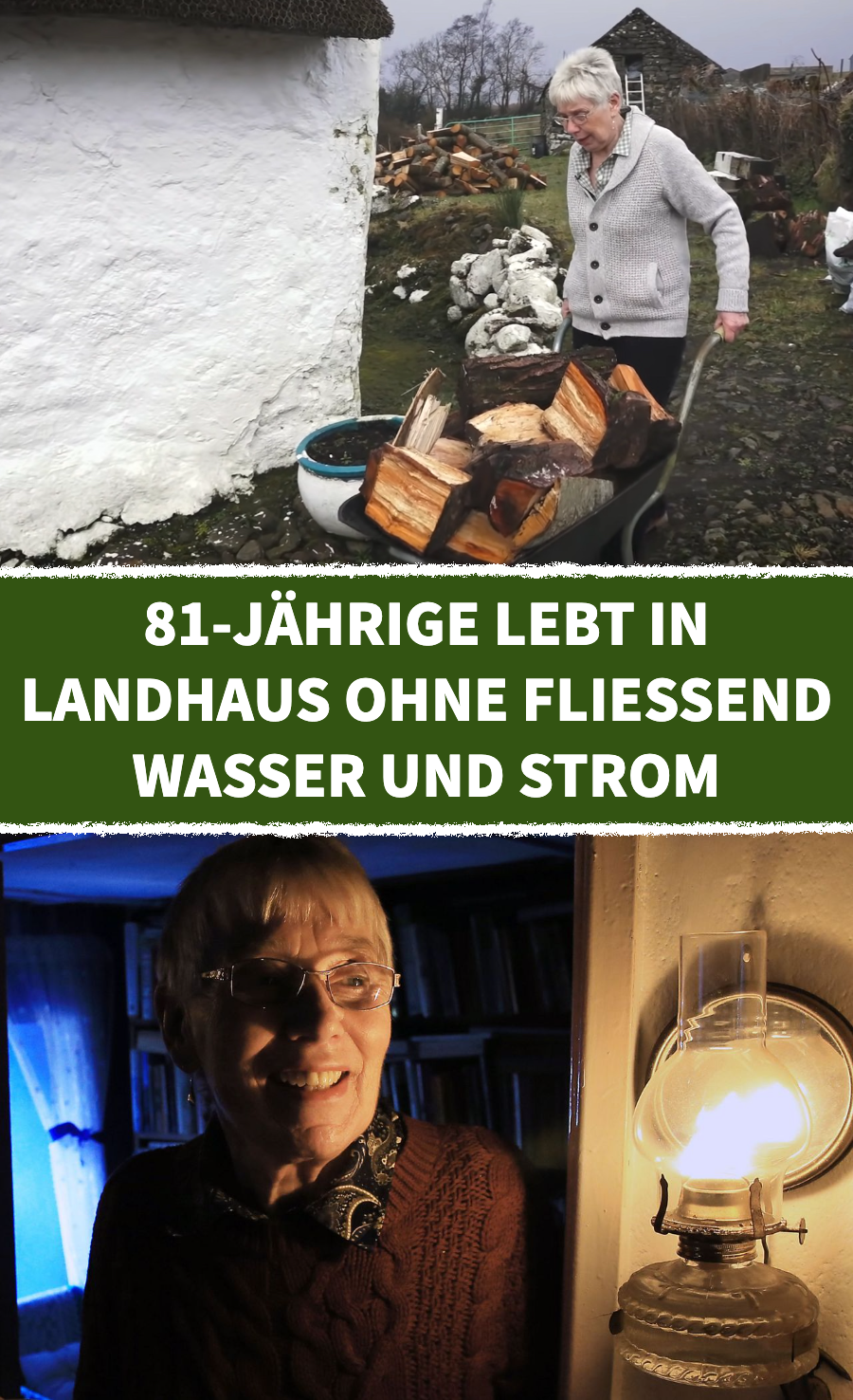 82-Jährige lebt in Landhaus ohne fließend Wasser und Strom