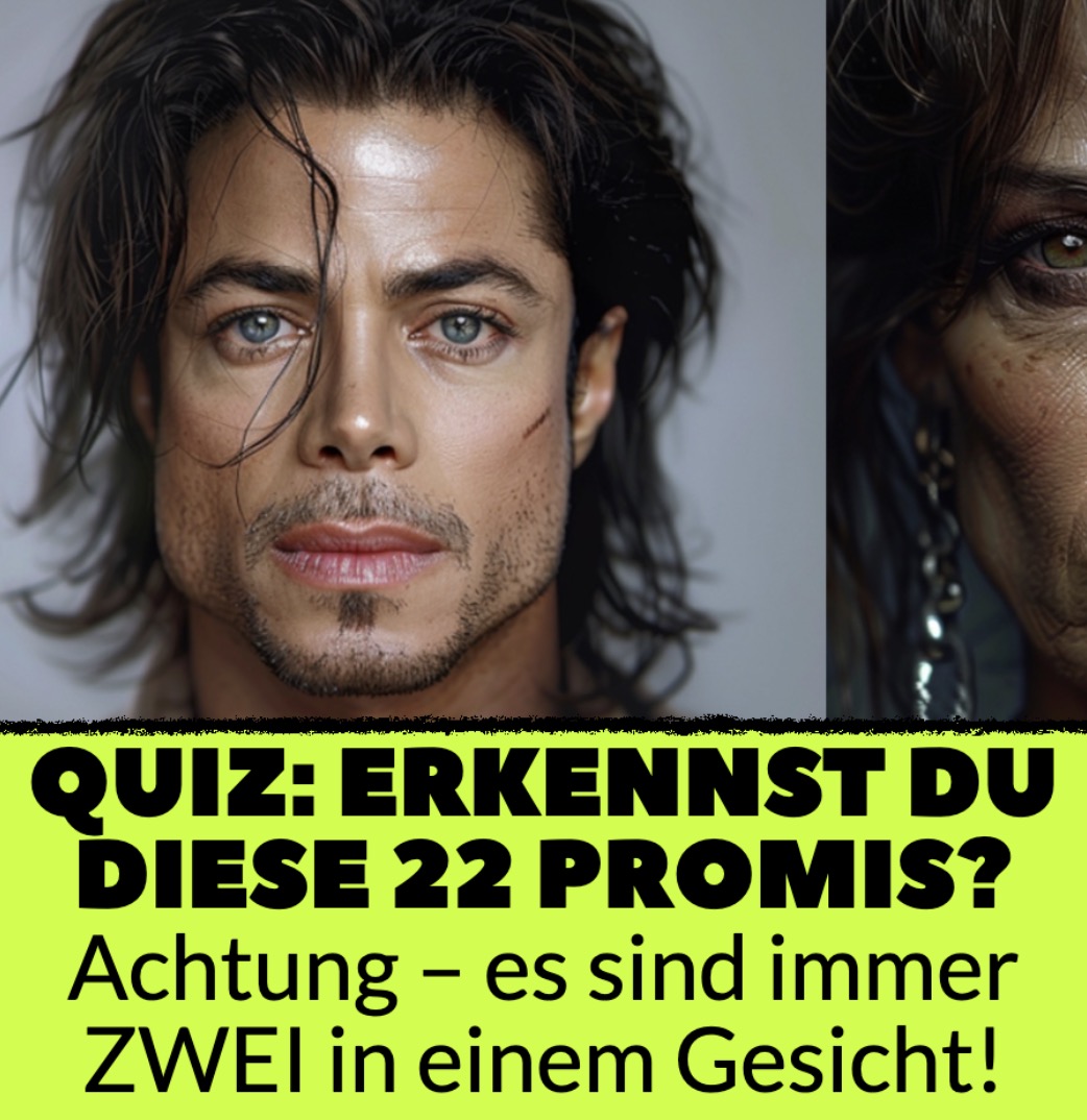 Quiz: Erkennst du diese Promis? Achtung – es sind immer zwei in einem Gesicht!