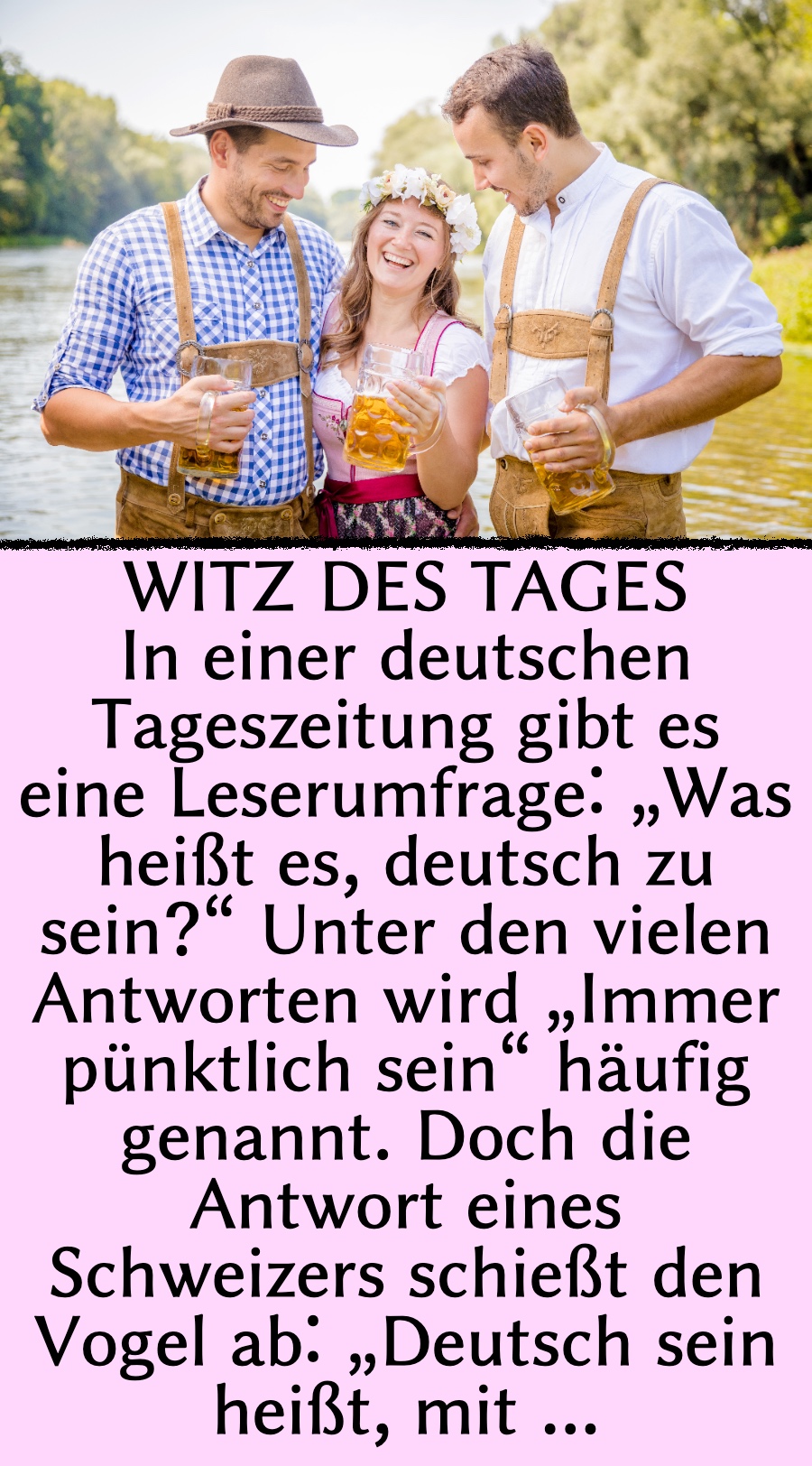 Witz des Tages: Was ist typisch deutsch?