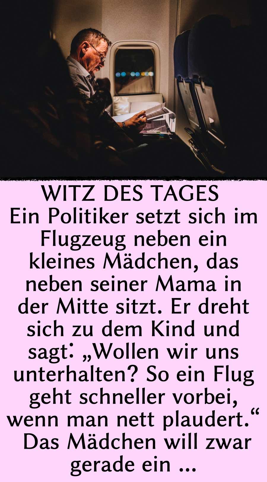 Witz des Tages: Kleines Mädchen macht Politiker sprachlos