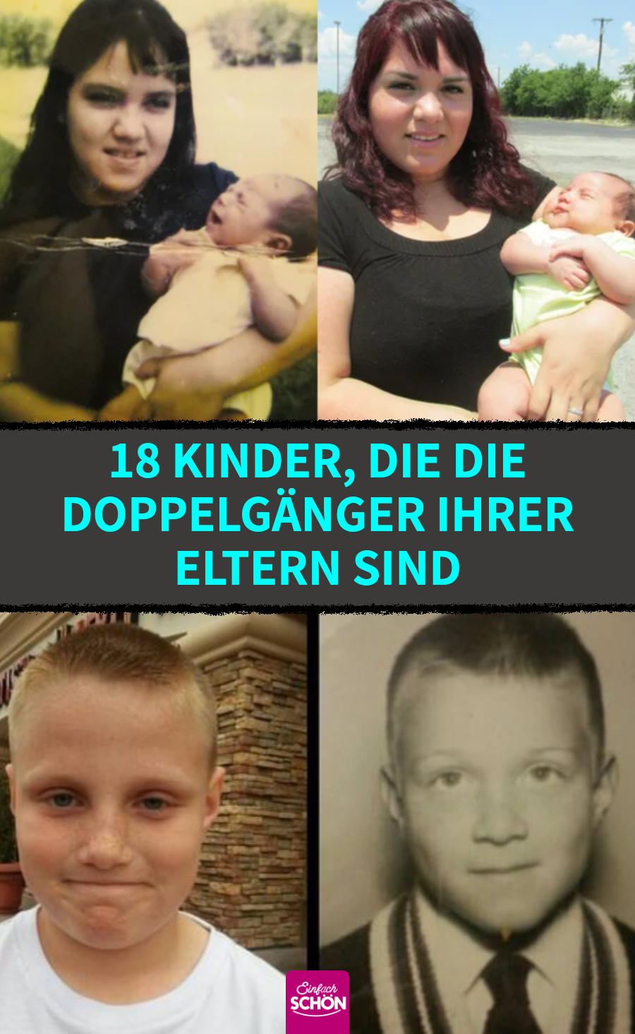 Doppelgänger: 17 Eltern und Kinder, die sich ähnlich sehen